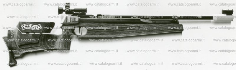 Carabina Walther modello CGM (monogrilletto regolabile predisposto per l'innesto della diottra, mirino a tunnel) (9773)