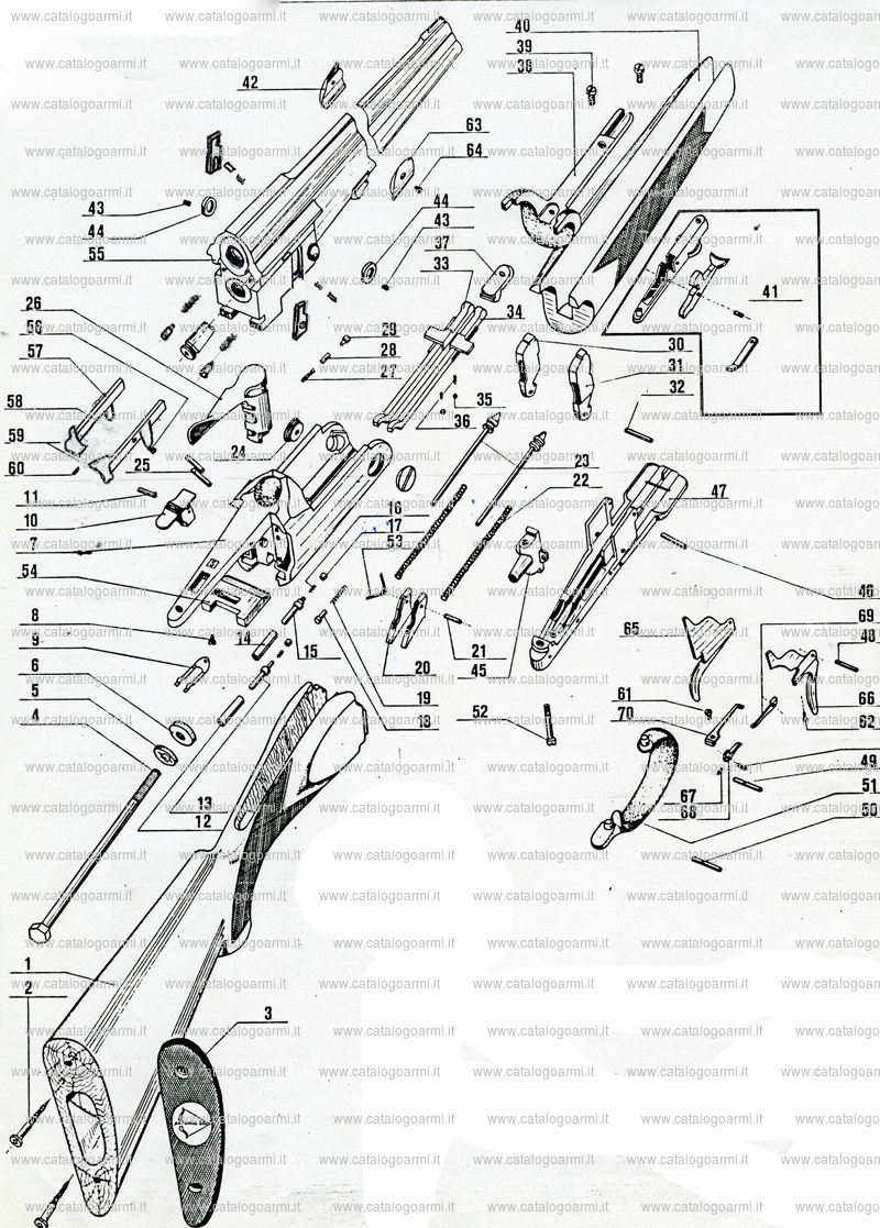 Fucile express Zoli Antonio modello Express (estrattori automatici) (8556)