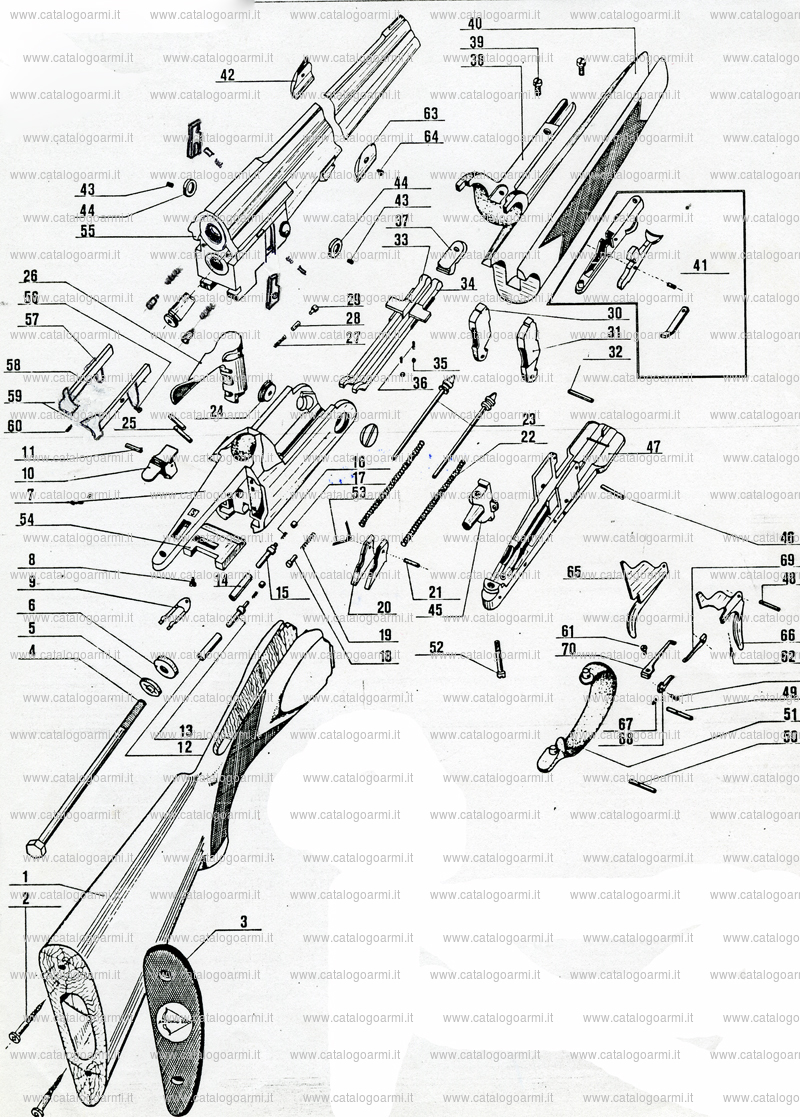 Fucile express Zoli Antonio modello Express (estrattori automatici) (8556)