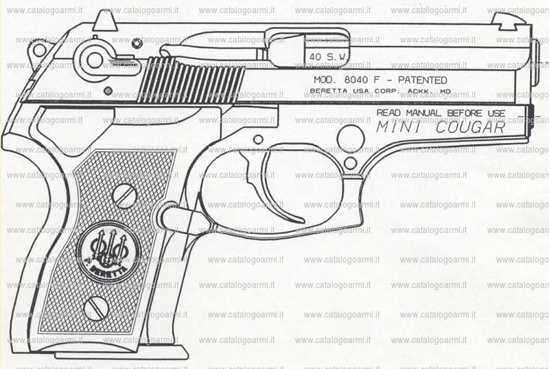 Pistola Beretta Pietro modello 8040 F. 8040 G. (11523)