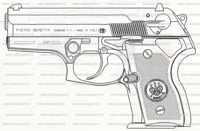 Pistola Beretta Pietro modello 8040 Mini Cougar (10044)