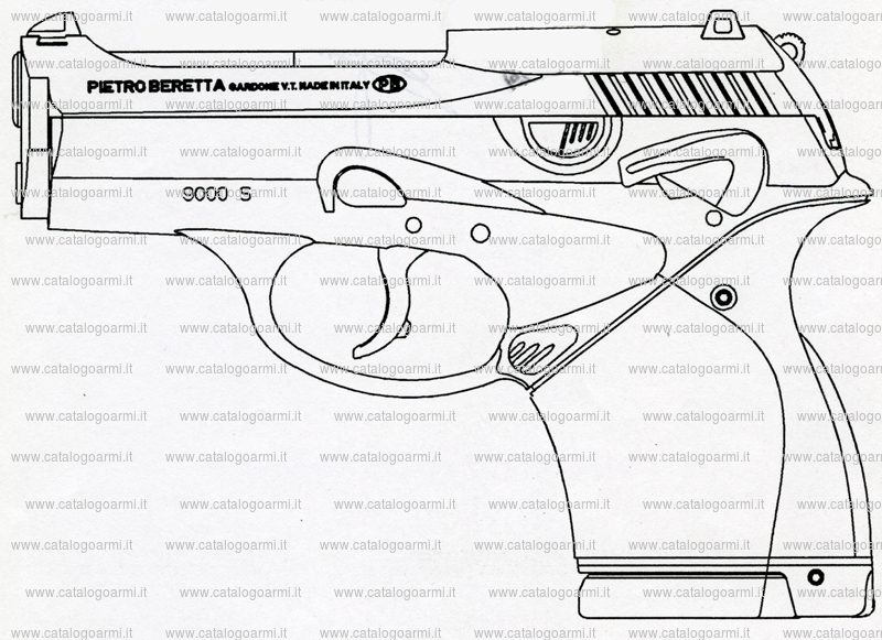 Pistola Beretta Pietro modello 9000 S (12587)