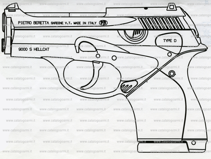 Pistola Beretta Pietro modello 9000 S HellcAT D (11694)
