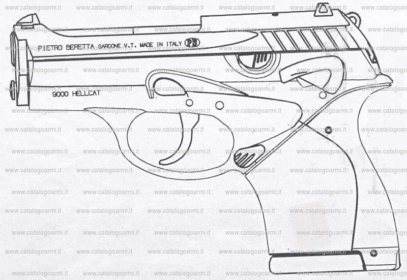 Pistola Beretta Pietro modello 9000 S HellcAT F (11693)