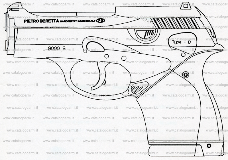 Pistola Beretta Pietro modello 9000 S Type D (12588)