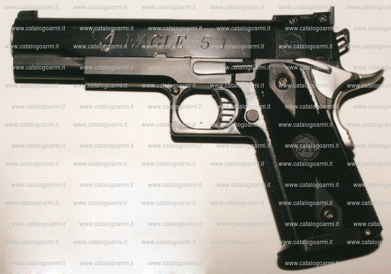 Pistola Brigoli Silvio modello Eagle 5. 1 (tacca di mira regolabile) (finitura nera o cromata) (9086)