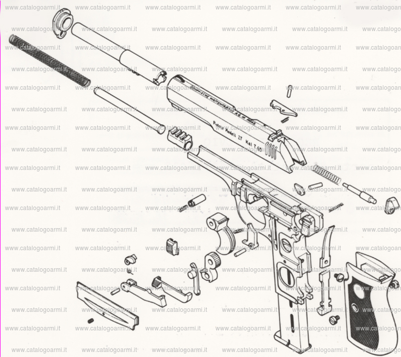 Pistola C.Z. (Ceskoslovenska Zbrojovka A. S. Brno) modello 27 (4674)