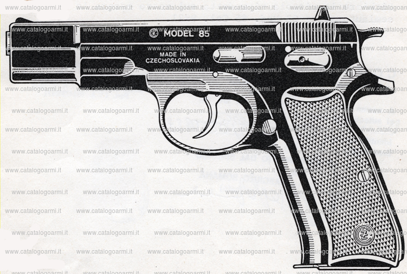 Pistola C.Z. (Ceskoslovenska Zbrojovka A. S. Brno) modello 85 standard (5874)