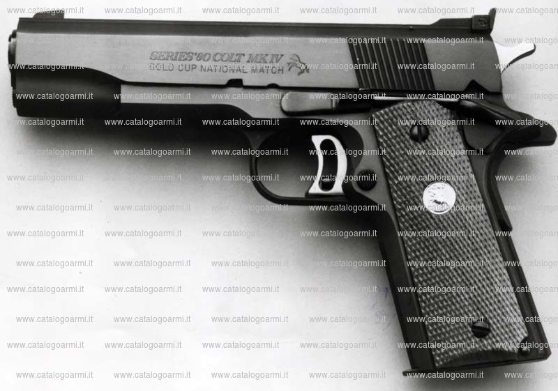 Pistola Colt modello Gold CuP NationaL match MK IV blue Custom 80 (tacca di mira regolabile-mirino fisso) (4349)