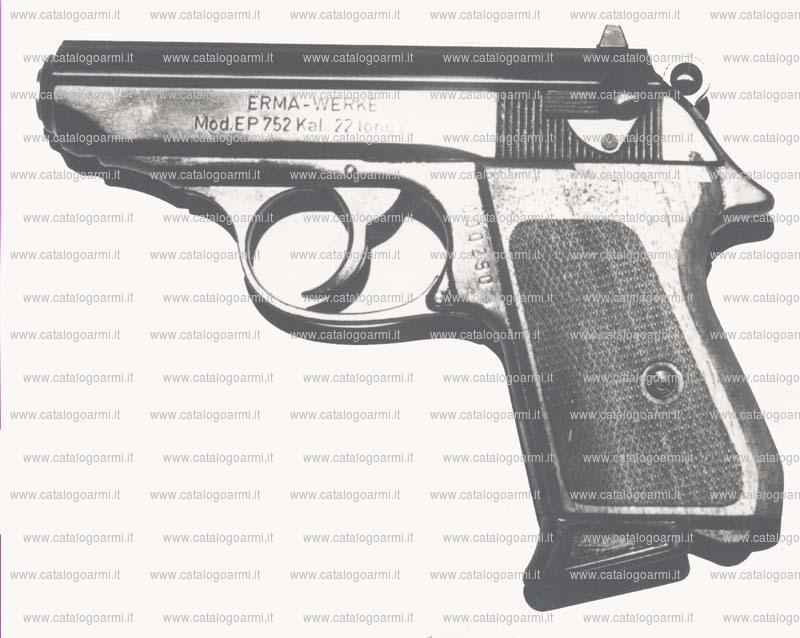 Pistola Erma modello EP 752 (1952)