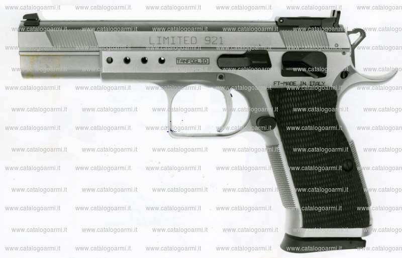 Pistola TANFOGLIO SRL modello Limited 921 (tacca di mira regolabile, finitura brunita o cromata) (9962)