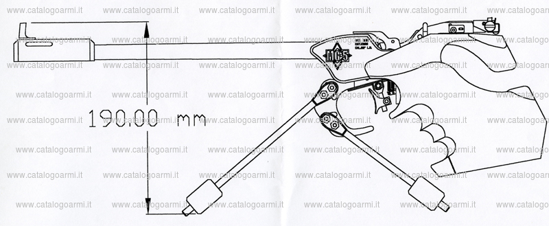 Pistola Matchguns modello MG 5 ( mire regolbili ) (14470)