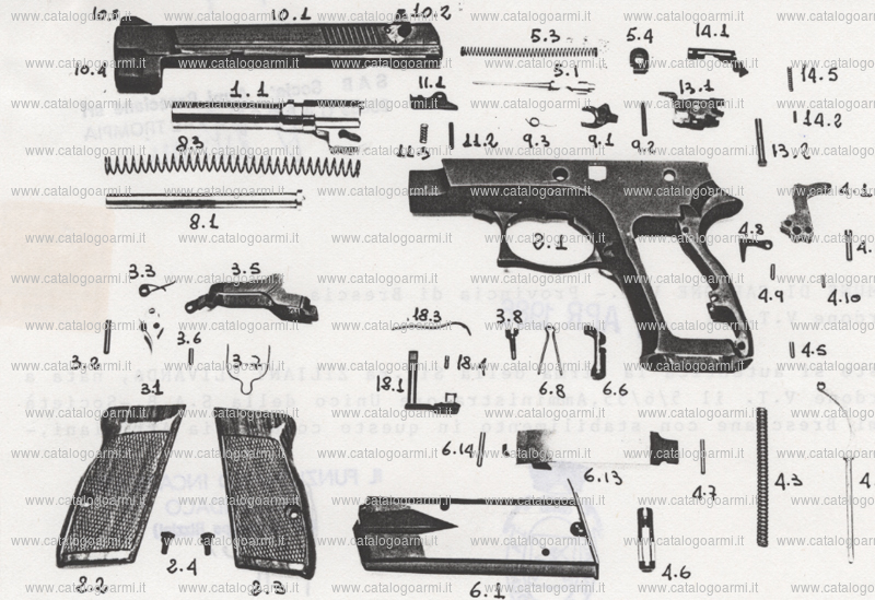 Pistola Societ&Atilde;&nbsp; Armi Bresciane modello Sab RG 91 Compact (4968)