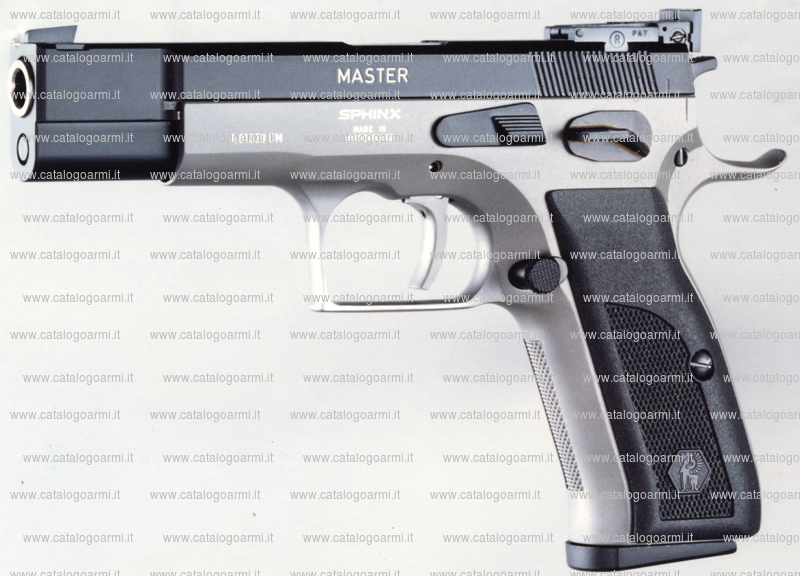 Pistola Sphinx modello Master (tacca di mira regolabile) (finitura brunita, brunita e inox, inox) (9014)