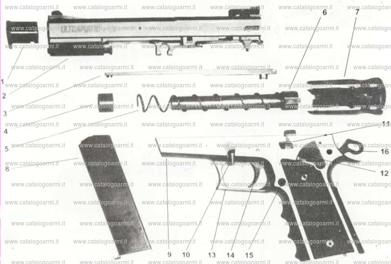 Pistola Ultramatic modello LV 5 (tacca di mira regolabile) (10031)