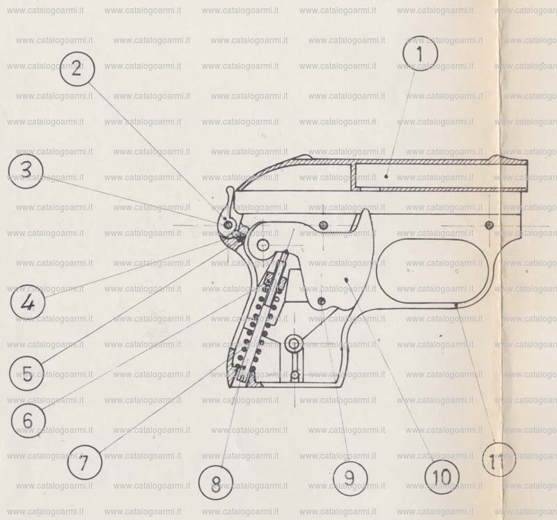 Pistola lanciarazzi Molgora Modesto modello 1900 (1875)