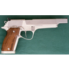 Pistola Delta Ar modello Top gun 10 B s (castello in acciaio) (tacca di mira regolabile) (finitura brunita, cromata e naturale) (9394)