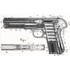 Pistola Husqvarna Vapenfabriks Aktiebolag modello 1907 (3200)